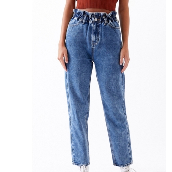 Pacsun Paperbag Waist Mom High Rise Jeans - Picture 5 of 6